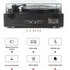 image1 by ONE High Fidelity Record Player AllinOne Turntable with Built in Speakers Phono Preamp Magnetic AT3600L Cartridge RCA Output Belt Drive 2Speed Piano Lacquer GreyBlack