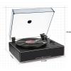 image1 by ONE High Fidelity Record Player AllinOne Turntable with Built in Speakers Phono Preamp Magnetic AT3600L Cartridge RCA Output Belt Drive 2Speed Piano Lacquer GreyBlack