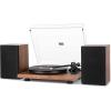 image1 by ONE Bluetooth Turntable HiFi System with 36 Watt Bookshelf Speakers Patend Designed Vinyl Record Player with Magnetic Cartridge Bluetooth Playback and Auto OffWalnut Wood