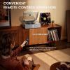 image1 by ONE Fully Automatic Record Player with Built in Speakers Automatic Repeat Function Belt Drive Vinyl Turntable with Remote Control Phono Preamp ampamp DSP AT3600L Cartridge 3345 RPM
