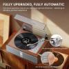 image1 by ONE Fully Automatic Record Player with Built in Speakers Automatic Repeat Function Belt Drive Vinyl Turntable with Remote Control Phono Preamp ampamp DSP AT3600L Cartridge 3345 RPM