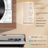 image1 BY ONE Fully Automatic Record Player HiFi Vinyl Turntable with Automatic Repeat Function Bookshelf Speakers Remote Control Builtin Phono Preamp amp DSP AT3600L Cartridge Belt Drive 2Speeds