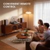 image1 BY ONE Fully Automatic Record Player HiFi Vinyl Turntable with Automatic Repeat Function Bookshelf Speakers Remote Control Builtin Phono Preamp amp DSP AT3600L Cartridge Belt Drive 2Speeds