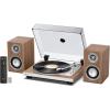 image1 BY ONE Fully Automatic Record Player HiFi Vinyl Turntable with Automatic Repeat Function Bookshelf Speakers Remote Control Builtin Phono Preamp amp DSP AT3600L Cartridge Belt Drive 2Speeds