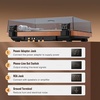 image:image1 BY ONE Fully Automatic BeltDrive Turntable Wireless Vinyl Record Player with Automatic Repeat Function Remote Control Phono Preamp AT3600L Cartridge 3345 RPMNatural Walnut